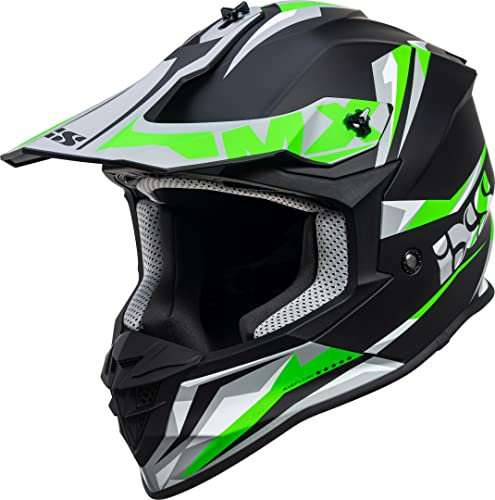 IXS 362 2.0 Motocross Helm Schwarz/Grün L (59/60)