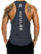Kuulee Herren Tank Top Stringer Fitness Sportshirt Schnell Trocknende Funktionelle Trainingsshirt Muskelshirt für Training Gym Fitness & Bodybuilding Dunkelgrau-1PCS M