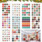 10 x 24 Advent Calendar Numbers Stickers, Sticker Zahlen Aufkleber für Weihnachten, Adventskalender Sticker Zahlen Aufkleber zum Basteln Dekorieren Geschenk Selbermachen (A)
