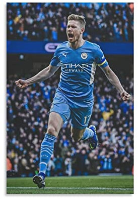 Kevin De Bruyne Poster, Heißfußball-Poster, Druck, Fotokunst, Malerei, Leinwand, Poster, Heimdekoration, 30 x 45 cm