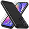 ivoler Hülle für Samsung Galaxy A54 5G mit 2 Stück Panzer Schutz Glas, Militärischer Stoßfest Handyhülle, Dünne Weiche TPU Silikon Kratzfest Schutzhülle Anti-Fingerabdruck Case, Schwarz