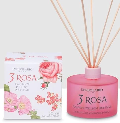 Erbolario Fragranza per Legni Profumati 3 Rosa 200 ml