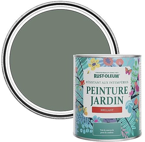 Rust-Oleum Green Mould-Resistant Garden Paint In Gloss Finish - Serenity 750ml