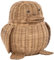 Rattan Dekofigur Aufbewahrung Korb Tier Figur Kinderzimmer Deko Kindermöbel (Pinguin, Honig dunkel)