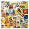 Bric Dodo 50 Stück Tiere Aufkleber Auto Laptop Telefon Gitarre Skateboard Motorrad Fahrrad Animal Collection Stickers Set Vinyl Wasserdicht Aesthetic Aufkleber für Jugendliche Kinder Erwachsene