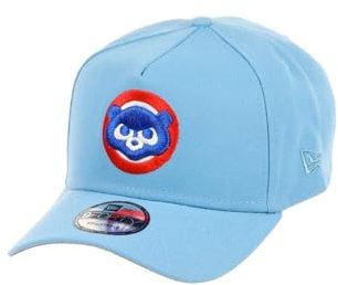 New Era Chicago Cubs MLB Cooperstown Sky Blue 9Forty A-Frame Snapback Cap - One-Size