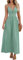 CUPSHE Damen Kleid V Ausschnitt Twist vorne Blumendruck Verstellbares Cami Maxikleid Freizeitkleider Boho Beach Maxi Dress Minze L