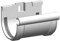 4Home&Garden | Rinnenverbinder Verbindungsstück mit Dichtung | Kunststoff PVC Farbe Weiß | Dachrinnensystem 60 mm Typ250 Fallrohr DN 60