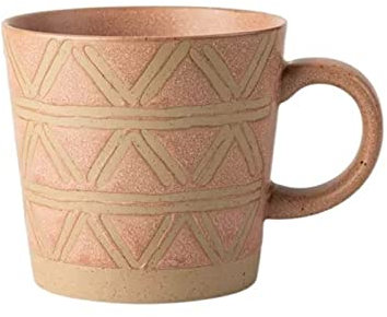 HASMI Taza De Café Taza de Estilo Vintage, Taza de Café de Cerámica de 340ML, Taza de Avena y Leche for el hogar, Taza for Beber en la Oficina Tazas Desayuno(Color:C)