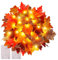 Philivivi Herbst Ahornblätter Lichterkette - Herbstdeko Ahornblatt Girlande Lichtern für Autumn, Halloween, Erntedankfest, Party, Kamin & Weihnachts Dekoration(2 Stück)