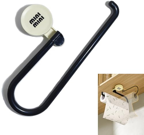 Syiyunran Supporto per Carta da Rotolo Montato a Parete Ventosa - Pratico 1 pezzo, Peso 86 g, Dimensioni 30x17 cm, Montaggio Senza Fori, Adatto Cucina, Bagno, Balcone e Altri Luoghi