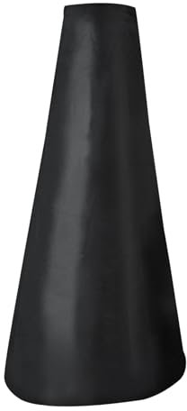 SURIEEN Abdeckung für Terrassenofen, Wasserdicht, Winddicht, UV-Beständiges, Reißfest Oxford Gewebe Gartenofen Gartenkamin Feuerstelle Abdeckung Feuerschalenabdeckung 122x21/61cm, Schwarz