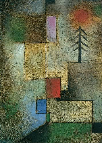 Kunstkarte Paul Klee Kleines Tannenbild