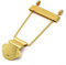 Saitenhalter für Jazz-Gitarre, 6 Saiten, Metallmaterial, Silber / Gold (Gold)