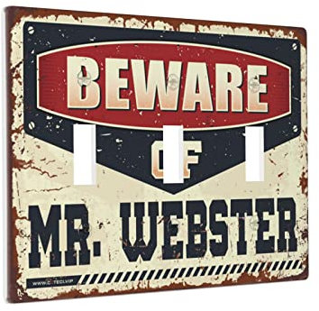 Decorative Wall Plates For Light Switches Beware Of Mr. Webster Switch Wallplate Cover Chef Outlet Cover 3 Gang Switch Cover
