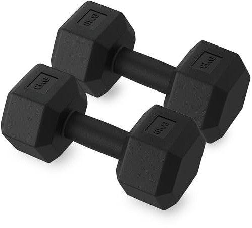 ZENO Dumbbells Set | Weights Dumbbells Set | Plastic Dumbbells Pair | Hex Dumbbells For Workouts | Dumbbell Set For Home Training & Gym | Weights Set | Anti Slip & Anti Roll