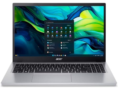 Acer Aspire Go 15 AG15-31P 15.6 Laptop | Full HD 1920 x 1080 Display | Intel i3-N305 Octa-Core CPU up to 3.8GHz | 8GB DDR5 RAM | 128GB PCIe NVMe SSD | Windows 11 | Silver
