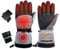 Fcnjsao Electric Heated Gloves For Freezer Work Winter Warmer Gloves For Skiing Cycling Motorbike Driving Hunting Snowboarding