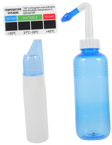 IWOWHERO 1juego Botella Lavado Nasal Para Adultos y Diaria Diseño Portátil y Práctico y Atomizador