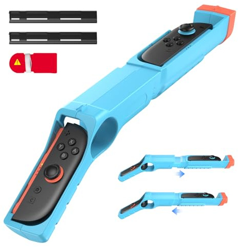 FASTSNAIL Shooting Gun Griff für Splatoon 3/2 (Switch 2/1 Kompatibel) | Controller Halterung für Joycon, Zubehör Kompatibel mit Nintendo Switch 2/1