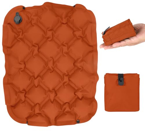 Guangcailun Sitzkissen Aufblasbar Outdoor Faltbar Camping Kissen 44X34cm | Aufblasbares Camping Sitzkissen Reisekissen Aufblasbar Ultraleicht Sitzkissen Aufblasbares Sitzkissens Tragbares für Wandern