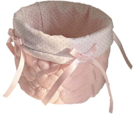 Correa Fabric Storage Basket Cylinder Fabric Storage Basket Bedroom Clutter Organization Storage Fabric Basket Pink