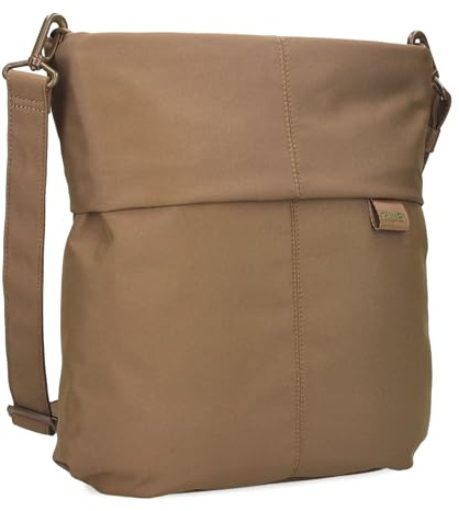 Zwei Damen Handtasche Mademoiselle.Tex MTX12 Umhängetasche 7 Liter Crossbody Bag, Schultertasche in DIN-A4-Größe, Schlüsselring, Geheimfach, inkl. extra kurzen, abnehmbaren Schultergurt