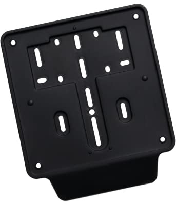 Portatarga Supporto Targa Moto Scooter Motorino Universale - Nero - Polipropilene alta resistenza