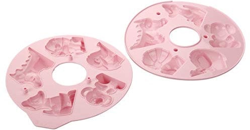 ZENKER Silikon-Backform 3D Tiere, rosa, Durchmesser ca. 21cm