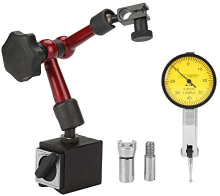 Fydun Digitale Messuhr Stoßfest Magnetischer Messgeräteständer Sockelhalter Messuhr mit Messuhr Messuhrhalter 0 ~ 0,8 mm für Oberflächenmessung Werkzeug