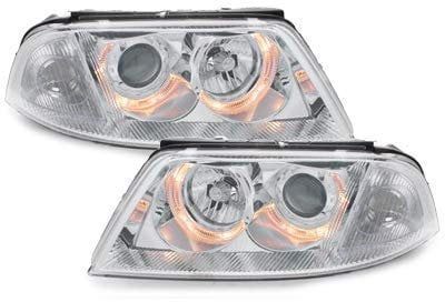CR-Lights Angel Eyes Scheinwerfer für VW Passat 3BG chrom