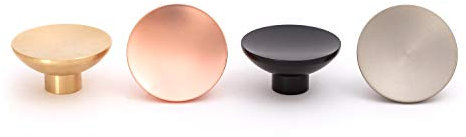 The Hairpin Leg Co. [HLC] Furniture Knobs - Modern Furniture Hardware - Cupboard Cabinet Handles Drawer Pulls [40mm/Satin Copper]