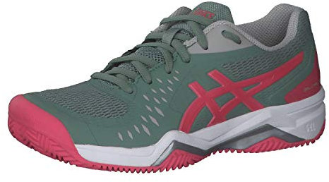 Asics Damen Gel-Challenger 12 Clay Tennis Schuhe, Slate Grey/Pink Cameo, 35.5 EU