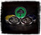 Drawlab LARP-Münzset: Tokens - 6 Stück (Erde, Feuer, Wasser, Luft, Licht, Tod) - Fantasy - Unisex - Teen, Young Adult