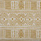 Kt KILOtela - Meterware Leinenstoff Bedruckt, Dekoration, Kissen, Polsterung, Tagesdecke, Vorhänge, Tischdecken, Basteln, Breite 280 cm, Länge nach Wahl 50 in 50 cm, ethnische Geometrie, Senf, Weiß