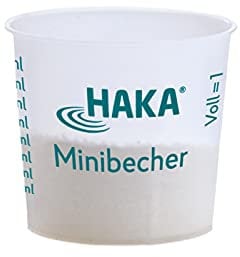 HAKA Dosierbecher, 80 ml für kleine Mengen Messbecher für Pulverwaschmittel