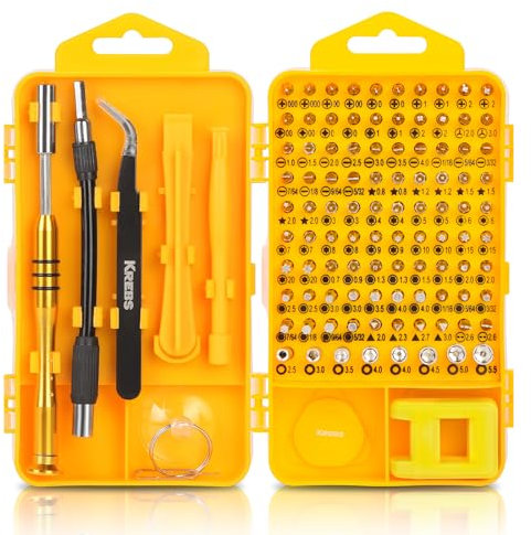 KREBS Screwdriver Sets 108 in 1 Electronics Precision Screwdriver with 98 Bits Magnetic Repair Tool Kit for iPhone, MacBook, Computer, Laptop, PC, Tablet, PS4, Xbox, Nintendo, Game Console