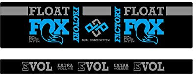 BUSEB Fahrrad Dämpfer Aufkleber F-o-x Float DPS Dämpfer Aufkleber Fahrrad Aufkleber Dämpfer Aufkleber Dekoration Wasserdicht (Color : Blue Gray)