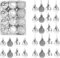 30mm/24Pcs Christmas Baubles Shatterproof Silver, Christmas Tree Decorations Ball Ornaments Balls Xmas Hanging Decorations Holiday Decor - Shiny,Matte,Glitter