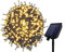 UISEBRT Guirnalda de luces solares para Exteriores - 100m 1000 Leds Navidad luz blanca cálida Luces Solares Resistentes a la Intemperie con 8 modos y temporizador para Navidad Pascua