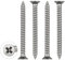 WELLOCKS Vis autotaraudeuses | M4 x 40mm | 50 PCS Kit de vis en acier inoxydable | Tête plate Vis à tôle Set de vis à bois | pour la réparation maison travaux sur bois Intérieur Extérieur (D034440)