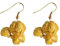 Tonsee Accessoire Ohrringe Damen Ohrstecker Fun Food Popcorn Ohrringe DIY Ohrringe Schmuck Lustige Persönlichkeit Kleine Ohrringe Frauen Geschenk Strass Statement Ohrringe (Yellow, One Size)