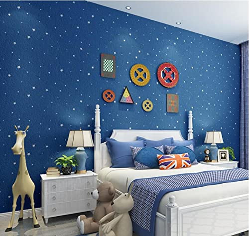 wallpaper roll Home Decoration DIY Vliestapete mit 3D-Cartoon-Sternen Decoration Bedroom TV Wall Living Room Wallpaper