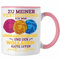 Trendation - Lustige Strick Häkel-Tasse Geschenk Stricken Häkeln Spruch Oma Rentner (Rosa)