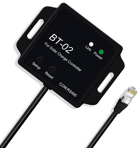 ECO-WORTHY Port de Communication de Module Bluetooth pour Surveiller Sans fil des Informations en Temps Réel - Contrôle Précis - Régulateur de Charge Solaire Compatible, Chargeur de Batterie, Onduleur