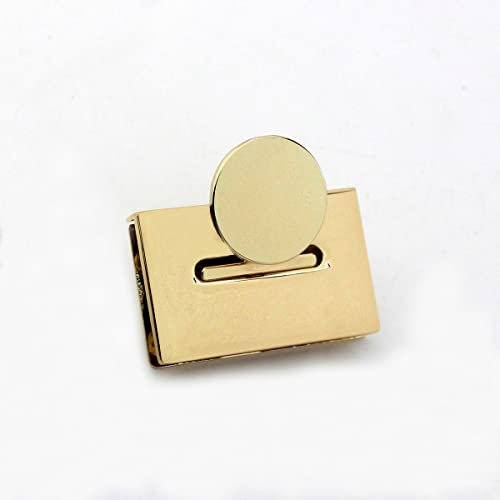 Daumenknaufverschluss, Karabinerhaken Drehverschluss, Rechteck Push Lock Drehverschluss Tasche Aktentasche Federschloss Snap Dekorative Verschlüsse Verschluss Leder Handwerk Hardware Zubehör