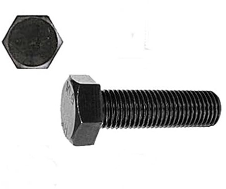 Sechskantschrauben DIN 933 Schwarz Edelstahl M4 M5 M6 M8 M10 SCHWARZE Schrauben (50, 5 x 16)
