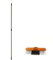 Keroppa, Pack Escoba Blanca Parquet + Palo Telescópico 0,8-1,5 m., Cepillo para Parquet, Tarima, Maderas, Filamentos Sintéticos, Palo Universal Ajustable y Regulable