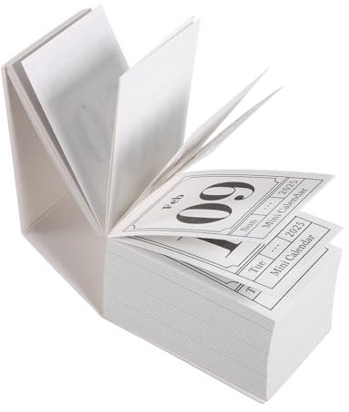 SEWACC 1 Retro Mini Sammelalbum Papierkalender DIY Planungskalender Tischkalender Bürokalender Heim Schreibtischkalender Zerreißbarer Mini