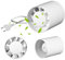 Foreverup Ventilador de tubo de ventilación, Extractor de Aire Silencioso 100mm, Extractor de Baño Ventilador en Linea Extraccion Humos, para Baño Cocina Invernadero Tienda Garaje